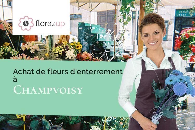 bouquets de fleurs pour un deuil à Champvoisy (Marne/51700)