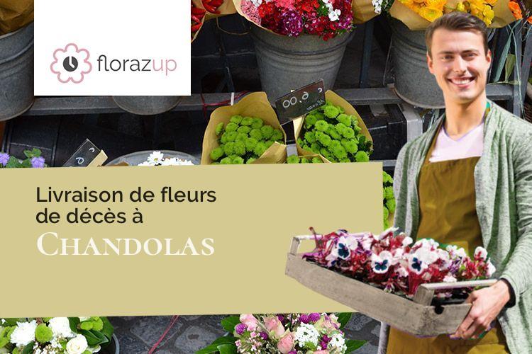 coeurs de fleurs pour un décès à Chandolas (Ardèche/07230)