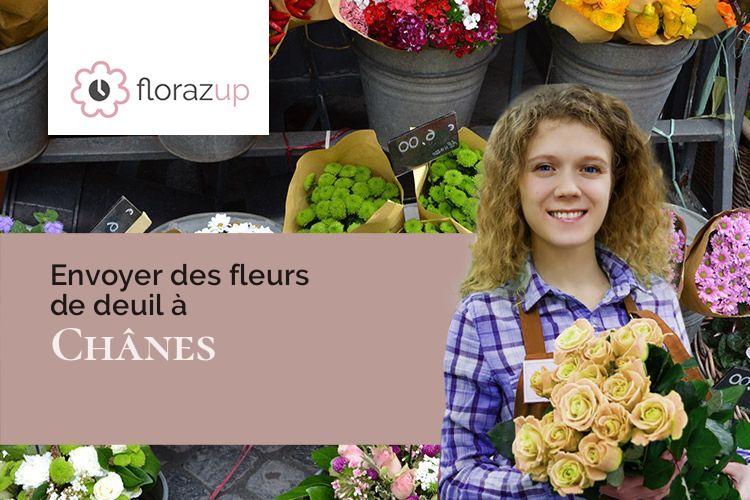 compositions florales pour un décès à Chânes (Saône-et-Loire/71570)