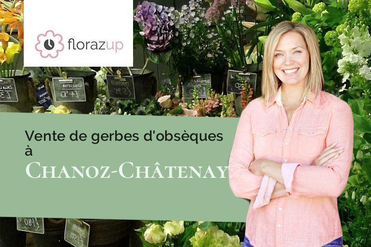 coeurs de fleurs pour un enterrement à Chanoz-Châtenay (Ain/01400)
