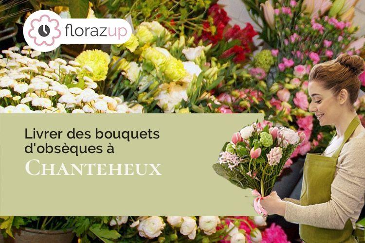 gerbes de fleurs pour un deuil à Chanteheux (Meurthe-et-Moselle/54300)