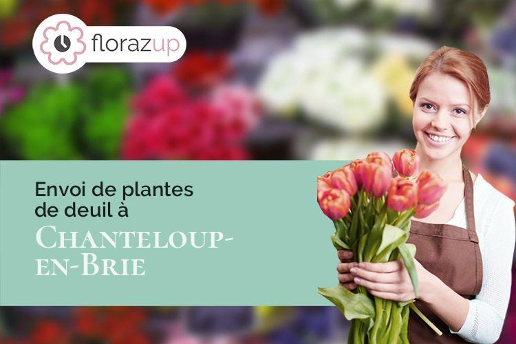 compositions florales pour un enterrement à Chanteloup-en-Brie (Seine-et-Marne/77600)