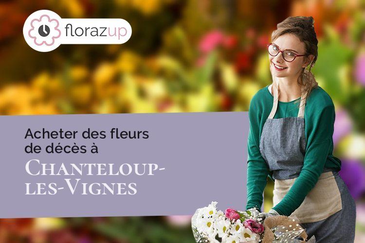 couronnes de fleurs pour un enterrement à Chanteloup-les-Vignes (Yvelines/78570)