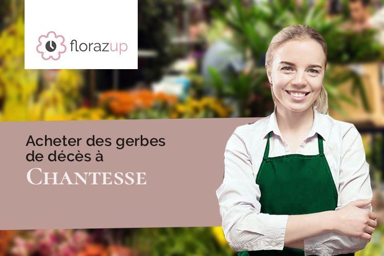 coupes de fleurs pour des funérailles à Chantesse (Isère/38470)
