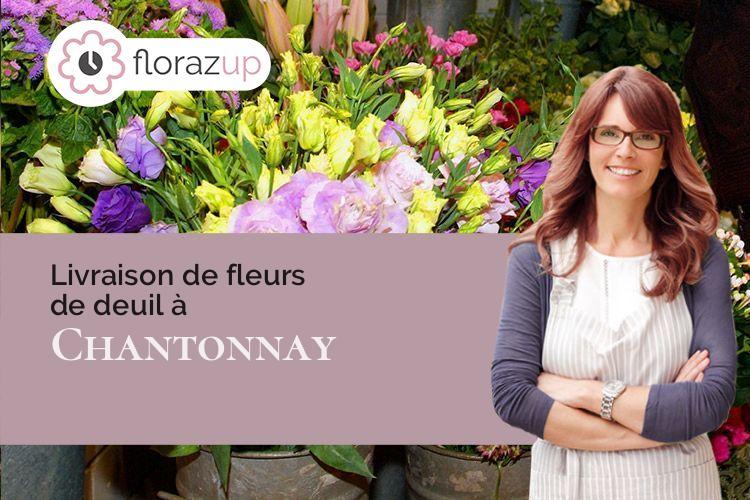 couronnes florales pour des obsèques à Chantonnay (Vendée/85110)