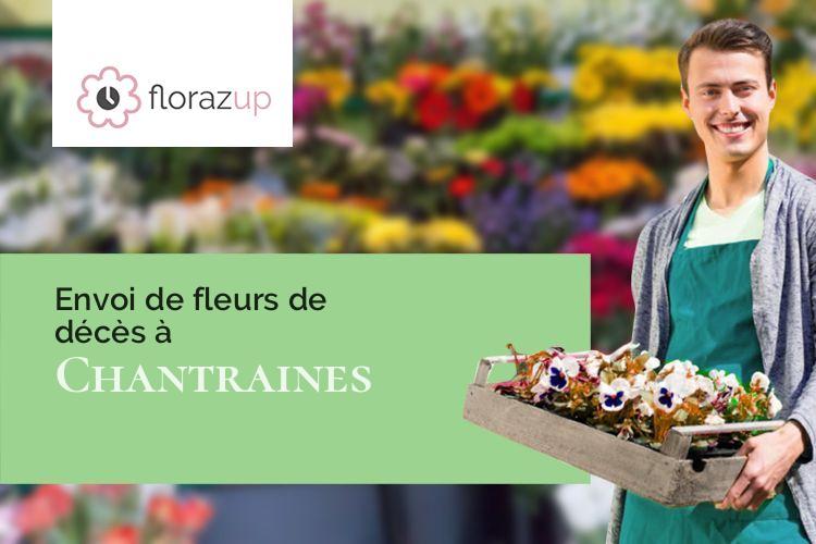 compositions florales pour des obsèques à Chantraines (Haute-Marne/52700)