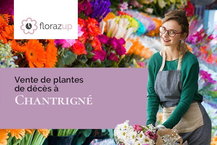 croix de fleurs pour un deuil à Chantrigné (Mayenne/53300)
