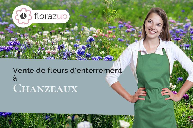 créations florales pour un décès à Chanzeaux (Maine-et-Loire/49750)