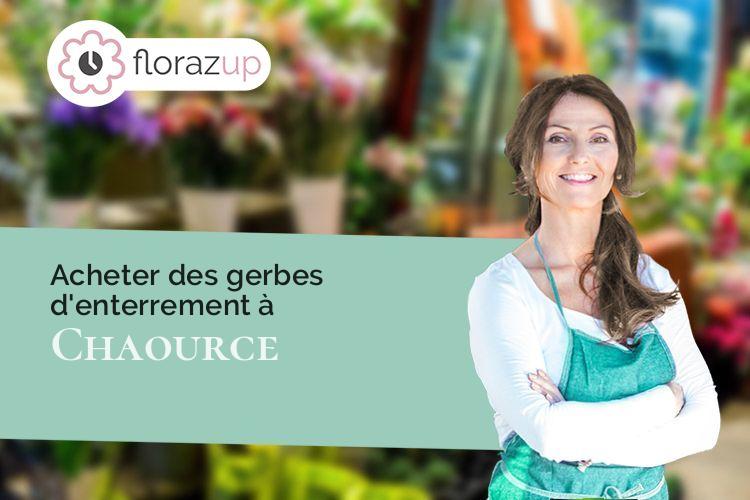 créations florales pour un décès à Chaource (Aube/10210)