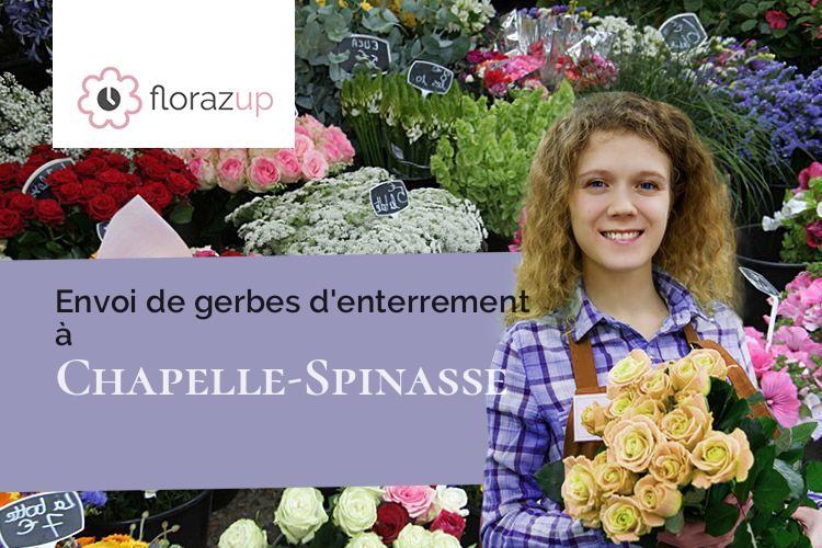 couronnes florales pour des funérailles à Chapelle-Spinasse (Corrèze/19300)