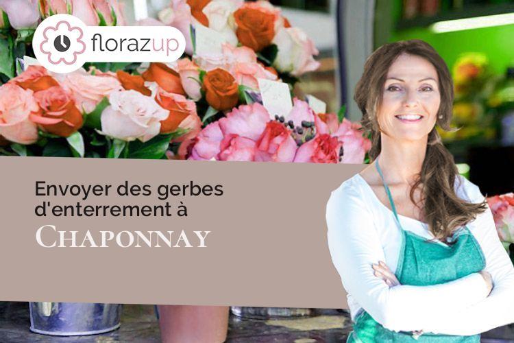 coupes de fleurs pour un enterrement à Chaponnay (Rhône/69970)