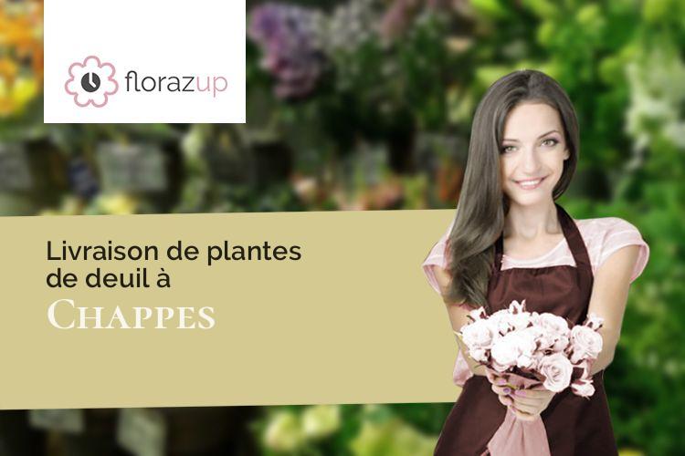 créations de fleurs pour des funérailles à Chappes (Allier/03390)
