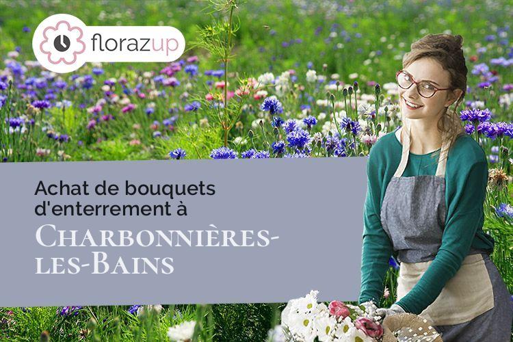 coeur de fleurs pour un deuil à Charbonnières-les-Bains (Rhône/69260)