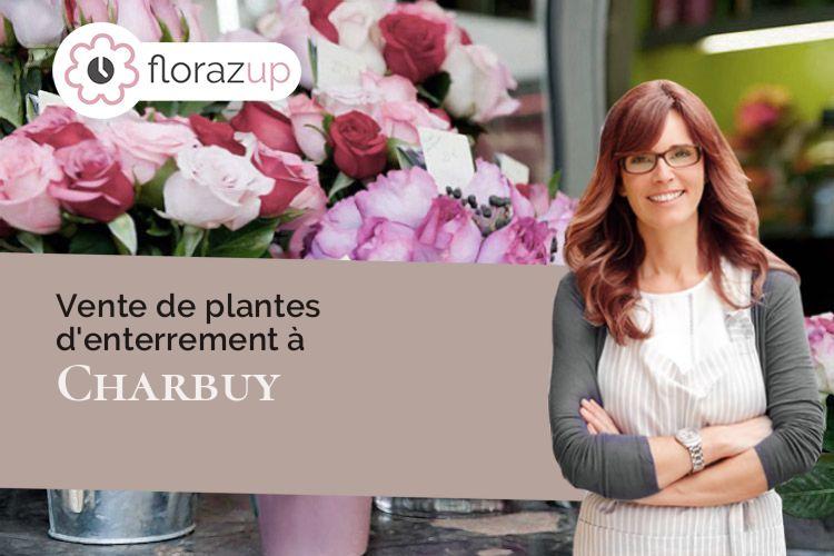 créations florales pour un enterrement à Charbuy (Yonne/89113)