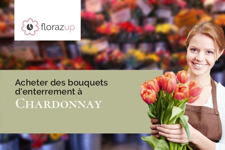 coupes de fleurs pour un deuil à Chardonnay (Saône-et-Loire/71700)