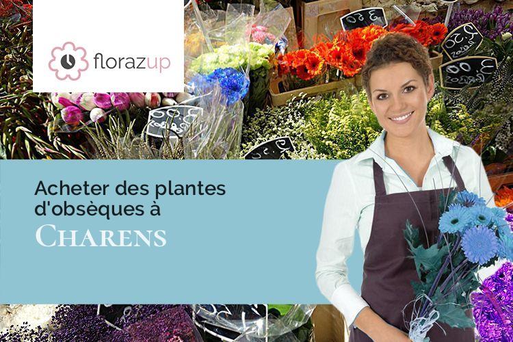 compositions florales pour des obsèques à Charens (Drôme/26310)