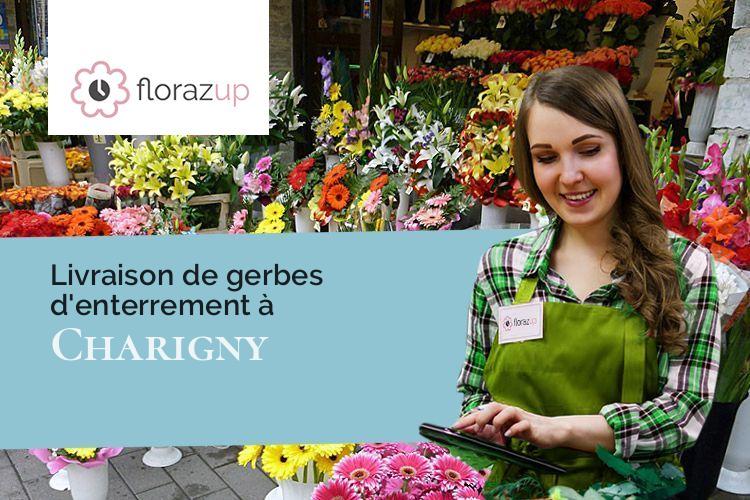 bouquets de fleurs pour un deuil à Charigny (Côte-d'Or/21140)