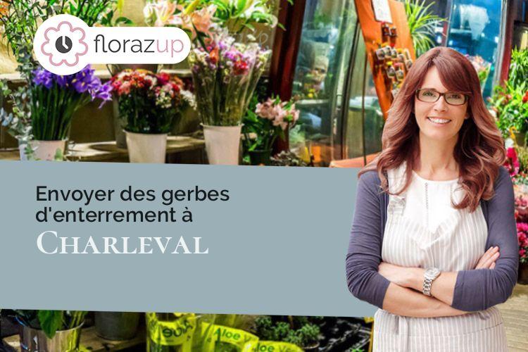 coupes de fleurs pour un décès à Charleval (Eure/27380)