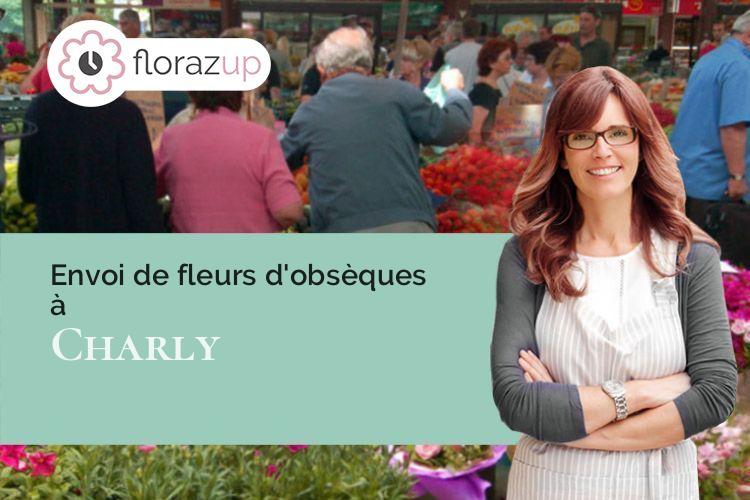 coupes de fleurs pour des obsèques à Charly (Rhône/69390)