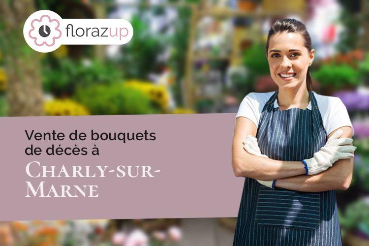 bouquets de fleurs pour des funérailles à Charly-sur-Marne (Aisne/02310)