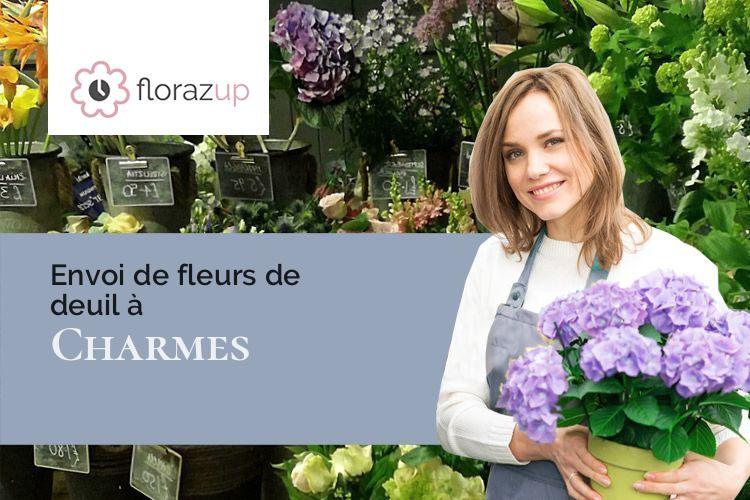 créations de fleurs pour un enterrement à Charmes (Allier/03800)