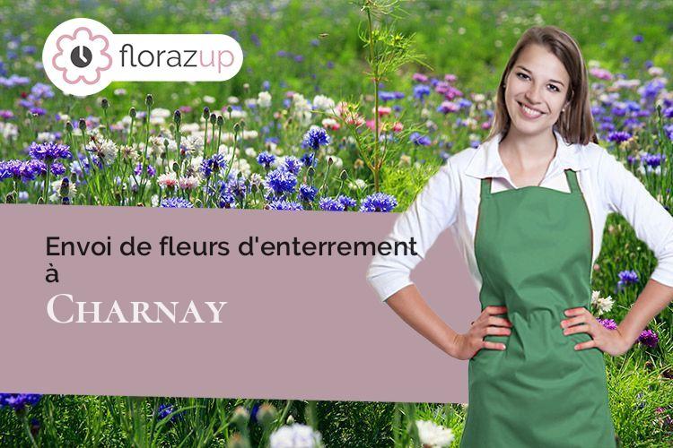 bouquets de fleurs pour une crémation à Charnay (Rhône/69380)