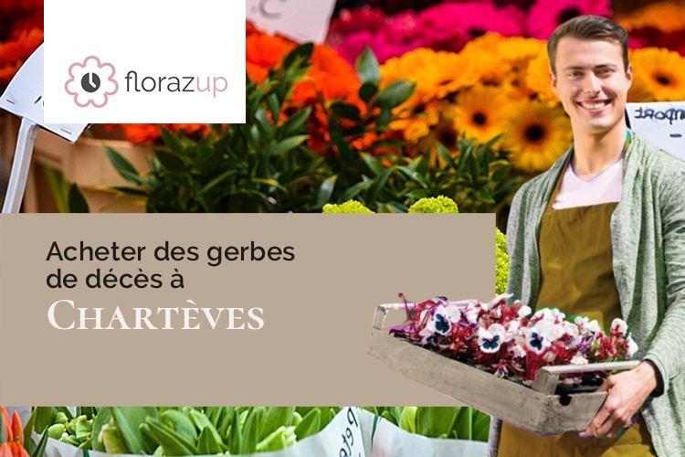 compositions florales pour un décès à Chartèves (Aisne/02400)