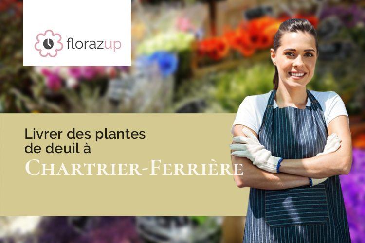 créations florales pour un deuil à Chartrier-Ferrière (Corrèze/19600)
