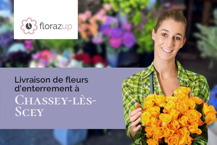 compositions florales pour un décès à Chassey-lès-Scey (Haute-Saône/70360)