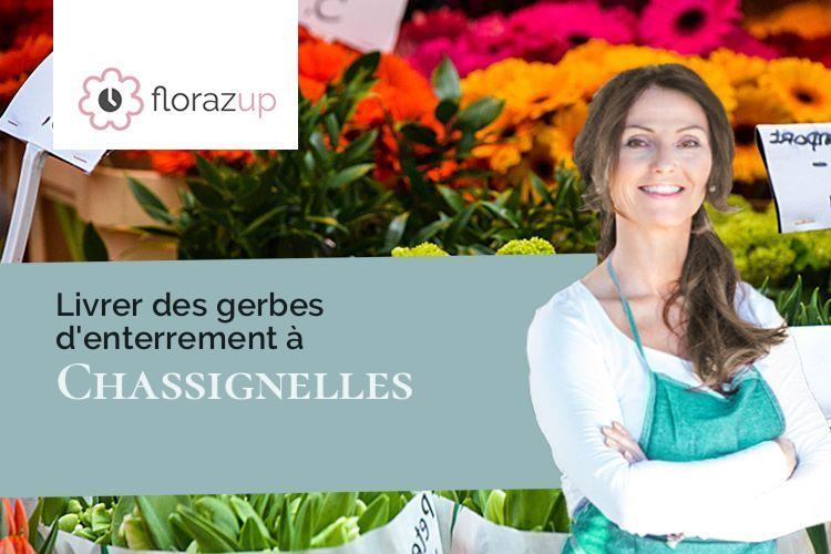 compositions de fleurs pour un enterrement à Chassignelles (Yonne/89160)