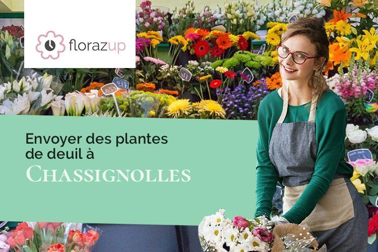 bouquets de fleurs pour un enterrement à Chassignolles (Haute-Loire/43440)