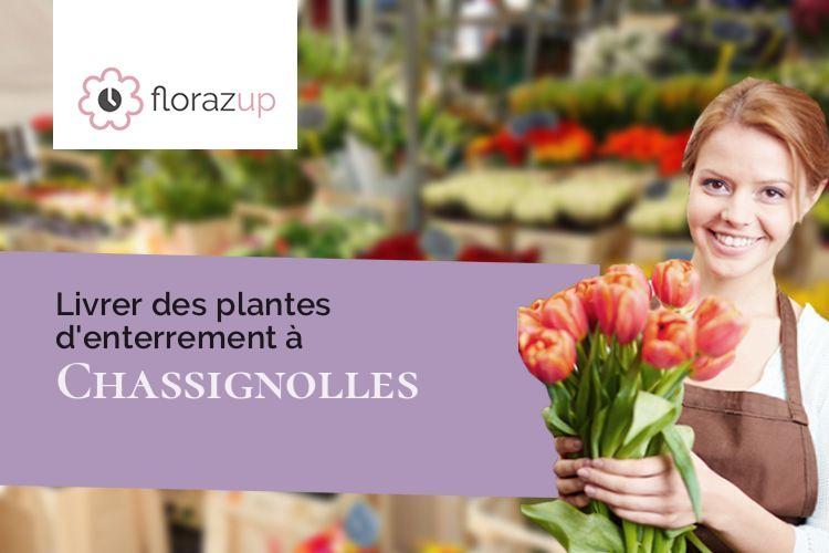 couronnes de fleurs pour un enterrement à Chassignolles (Indre/36400)