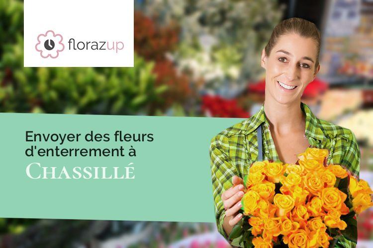 créations florales pour des obsèques à Chassillé (Sarthe/72540)