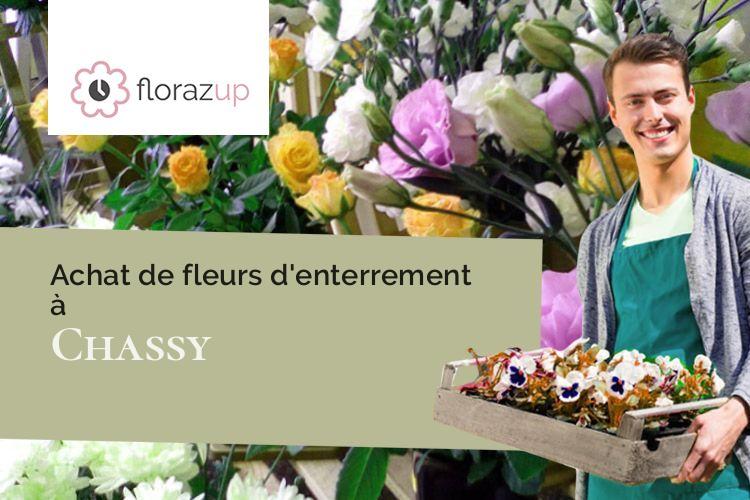 compositions de fleurs pour une crémation à Chassy (Saône-et-Loire/71130)