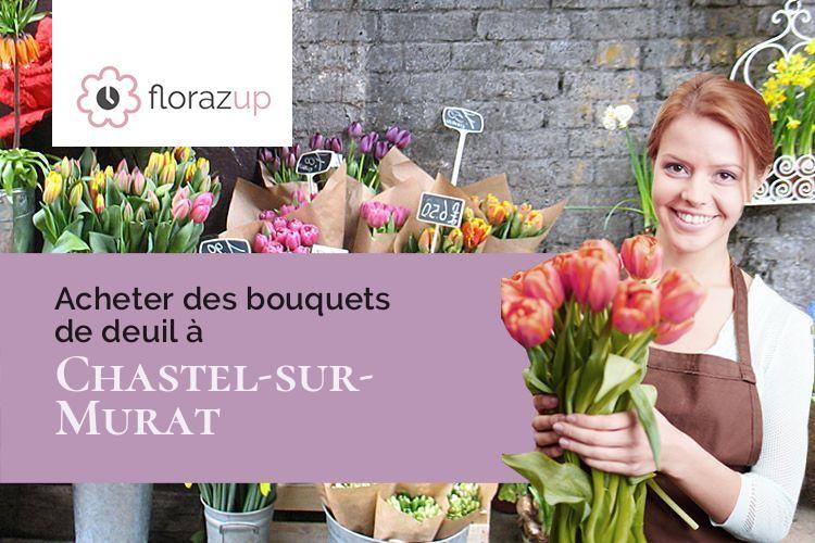 compositions florales pour un décès à Chastel-sur-Murat (Cantal/15300)