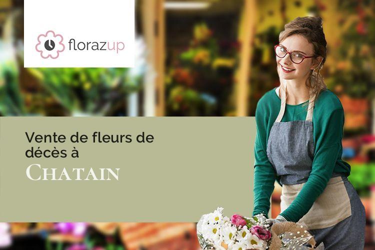 coupes de fleurs pour une crémation à Chatain (Vienne/86250)