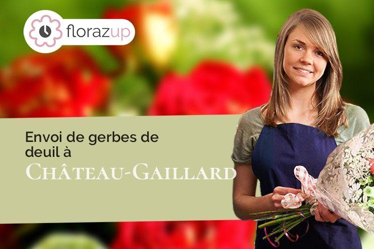 bouquets de fleurs pour un deuil à Château-Gaillard (Ain/01500)