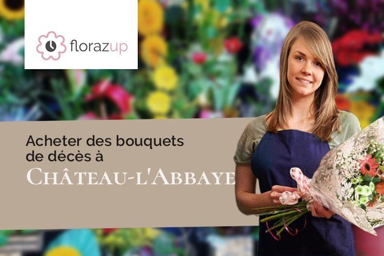 compositions de fleurs pour un enterrement à Château-l'Abbaye (Nord/59230)