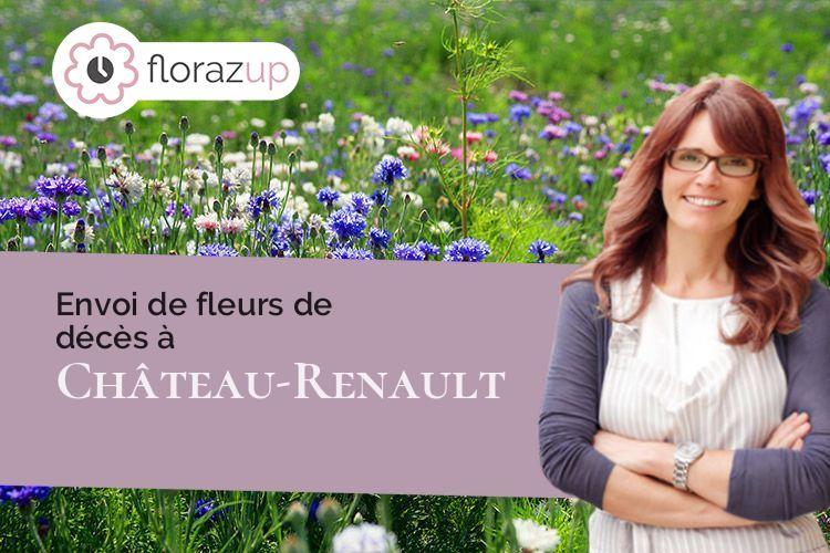 créations de fleurs pour un enterrement à Château-Renault (Indre-et-Loire/37110)