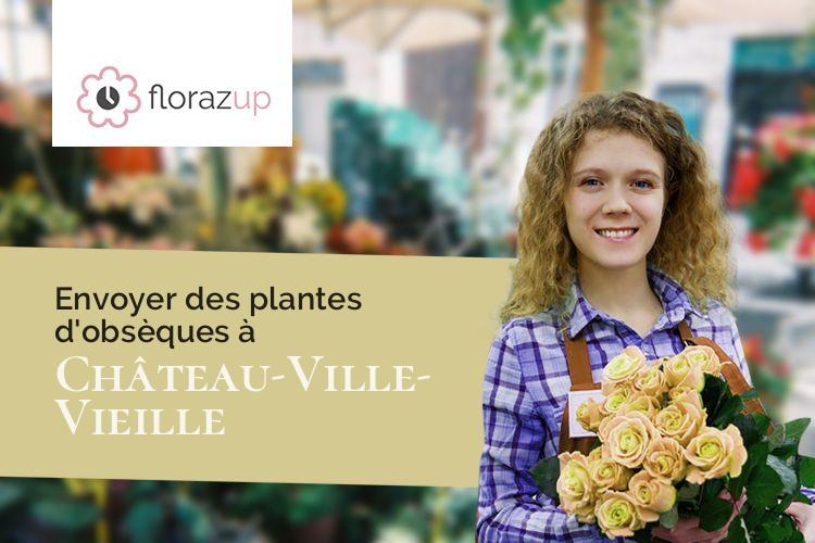 gerbes de fleurs pour un deuil à Château-Ville-Vieille (Hautes-Alpes/05470)