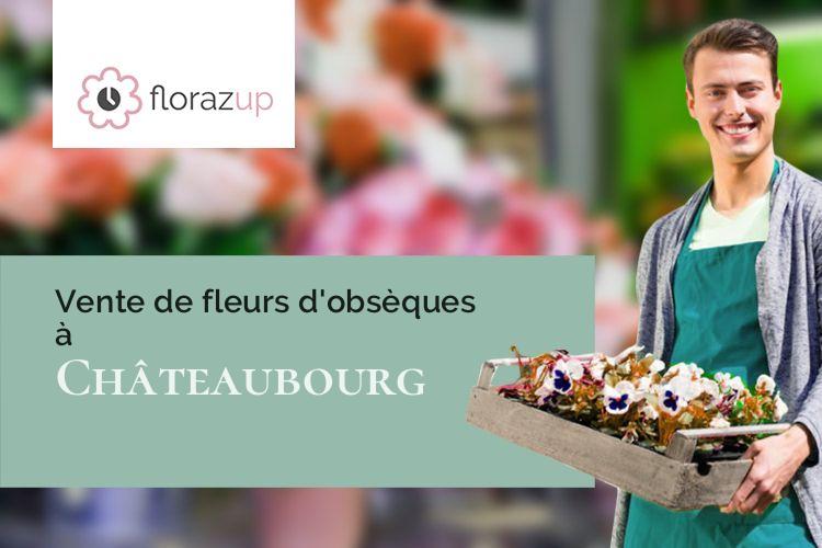 créations florales pour un deuil à Châteaubourg (Ardèche/07130)