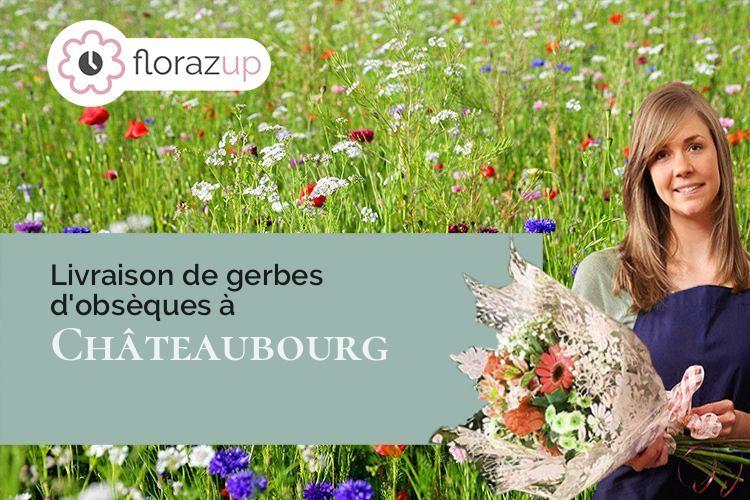 couronnes florales pour des obsèques à Châteaubourg (Ille-et-Vilaine/35220)