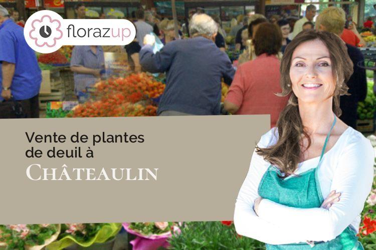 couronnes florales pour une crémation à Châteaulin (Finistère/29150)