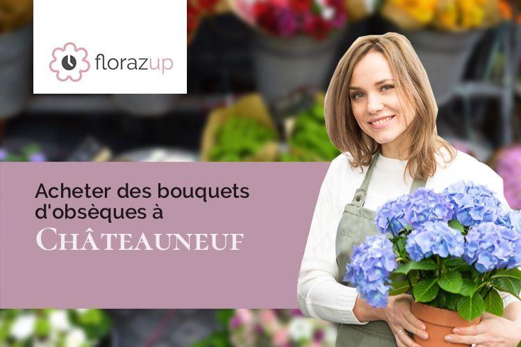gerbes de fleurs pour des funérailles à Châteauneuf (Côte-d'Or/21320)