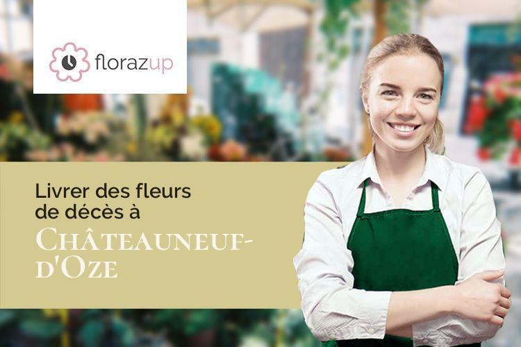 couronnes florales pour des obsèques à Châteauneuf-d'Oze (Hautes-Alpes/05400)