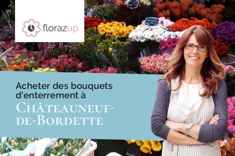 gerbes de fleurs pour des obsèques à Châteauneuf-de-Bordette (Drôme/26110)