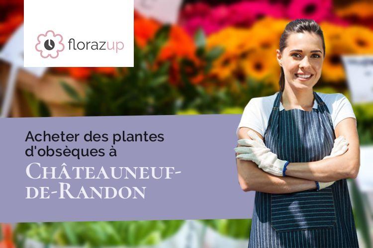 créations florales pour des funérailles à Châteauneuf-de-Randon (Lozère/48170)