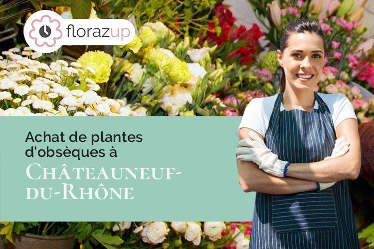 créations florales pour un décès à Châteauneuf-du-Rhône (Drôme/26780)