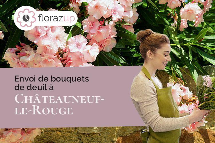 fleurs deuil pour un décès à Châteauneuf-le-Rouge (Bouches-du-Rhône/13790)