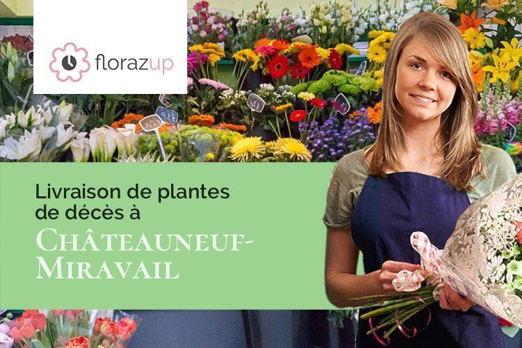 compositions de fleurs pour un enterrement à Châteauneuf-Miravail (Alpes-de-Haute-Provence/04200)
